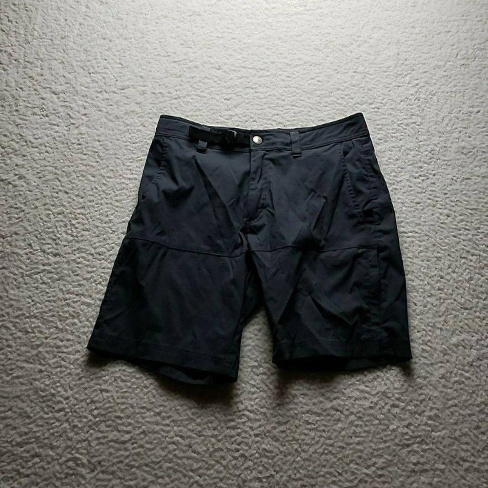 Free Country Shorts Mens 30 Gray Adjustable Waist Belt Hiking Microfiber Outdoor